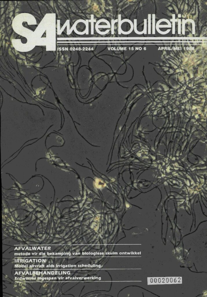 SA Waterbulletin Volume 15 No 6