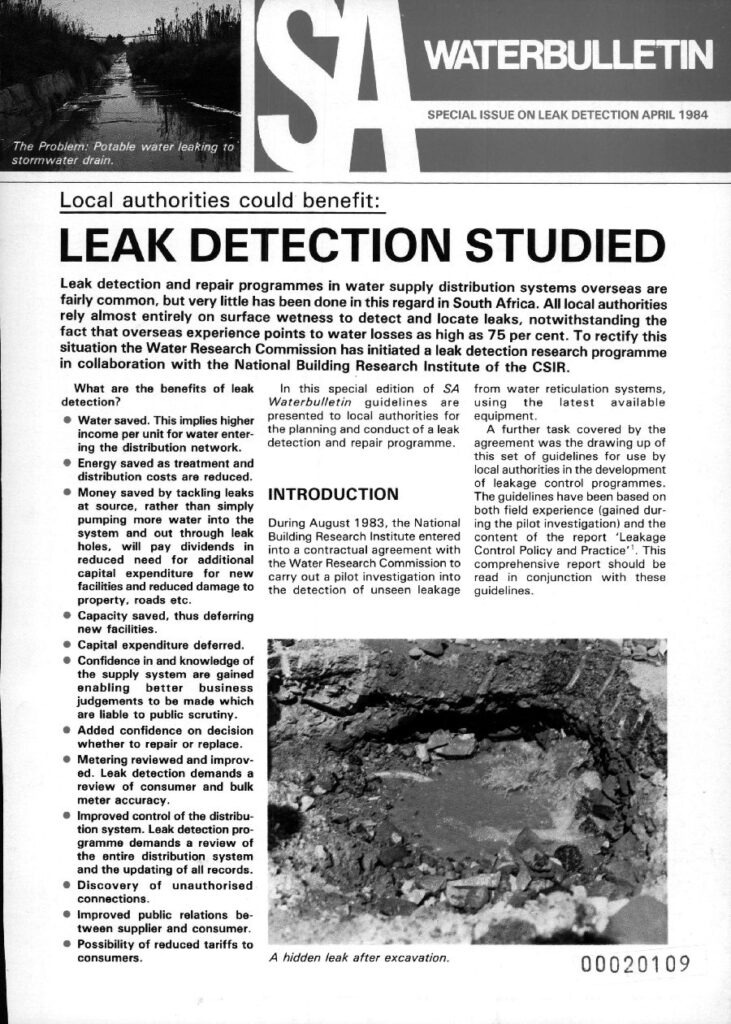 SA Waterbulletin April 1984
