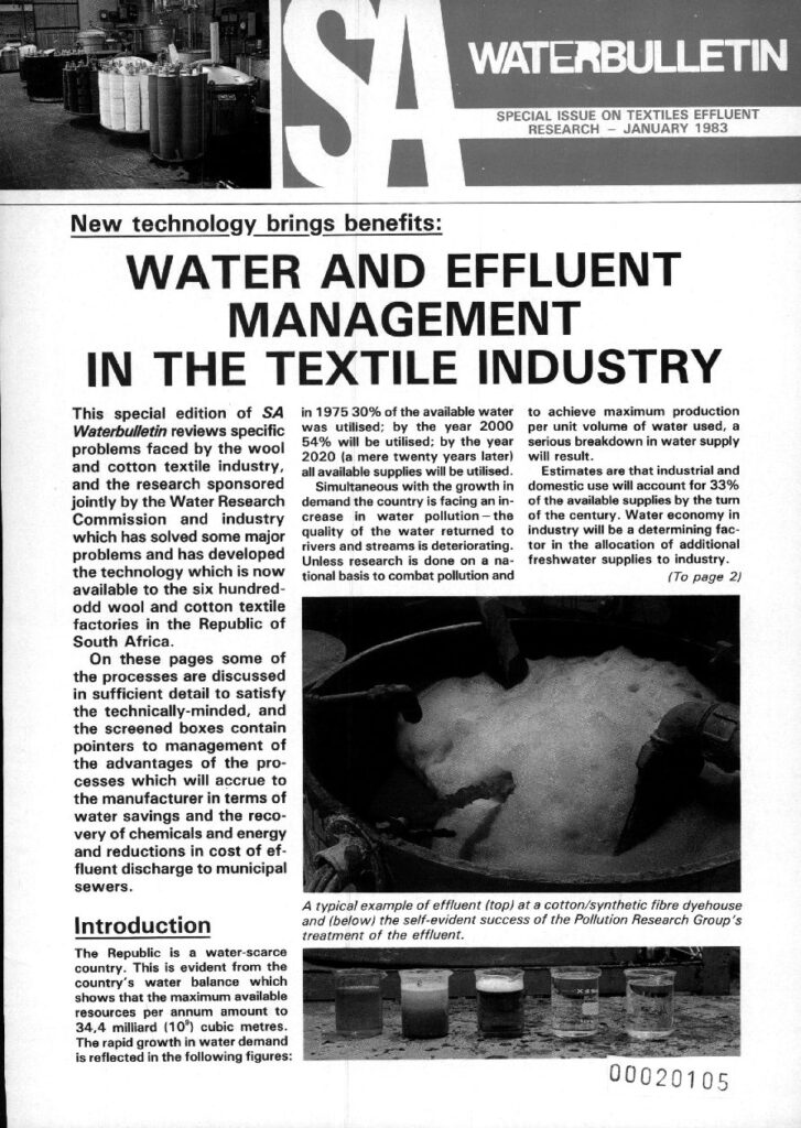 SA Waterbulletin January 1983