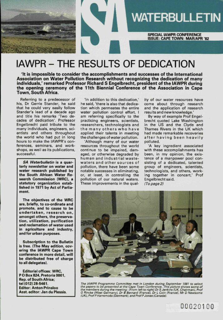 SA Waterbulletin March 1982