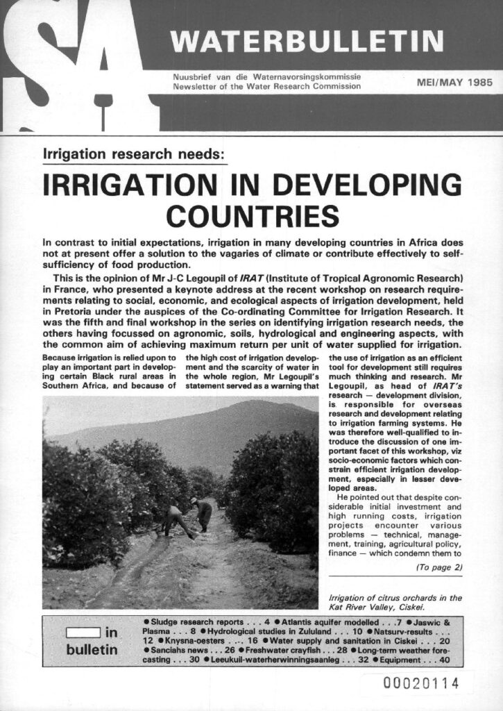 SA Waterbulletin May 1985