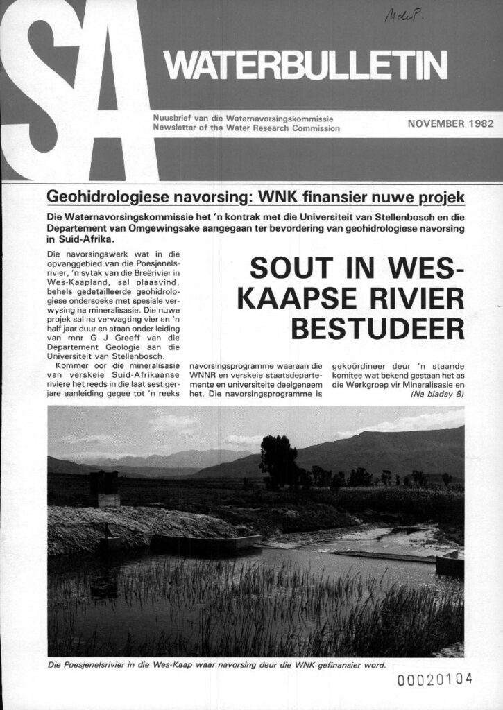 SA Waterbulletin November 1982