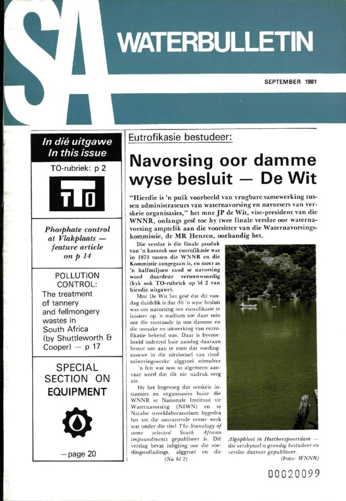 SA Waterbulletin September 1981
