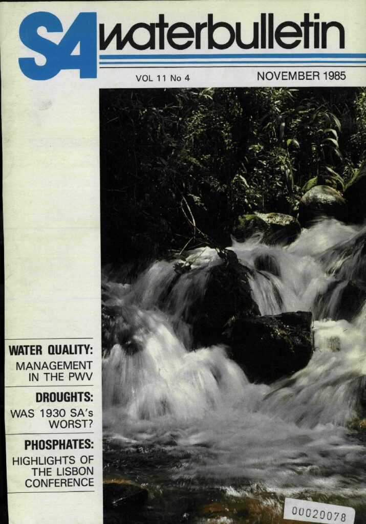 SA Waterbulletin Volume 11 No 4