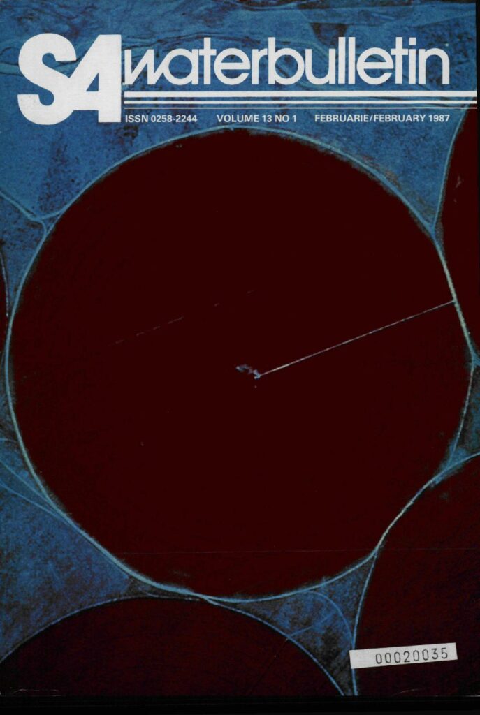 SA Waterbulletin Volume 13 No 1