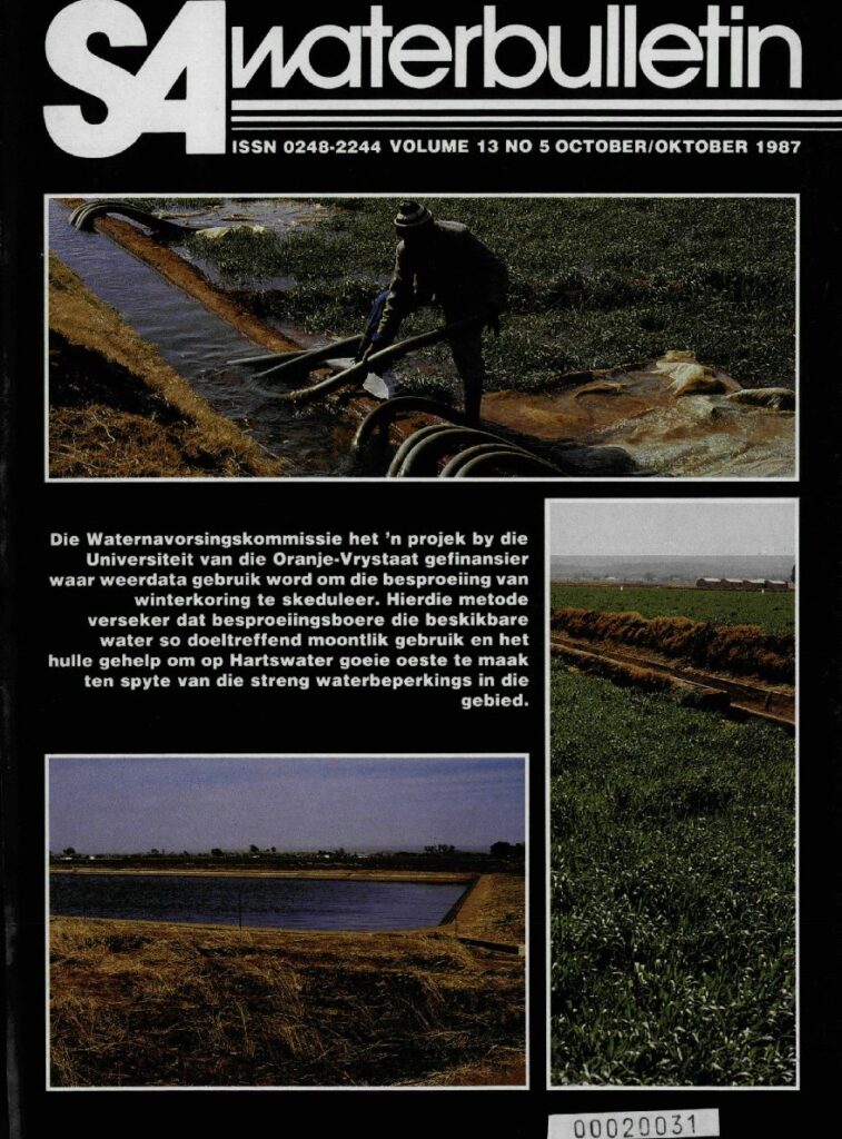 SA Waterbulletin Volume 13 No 5