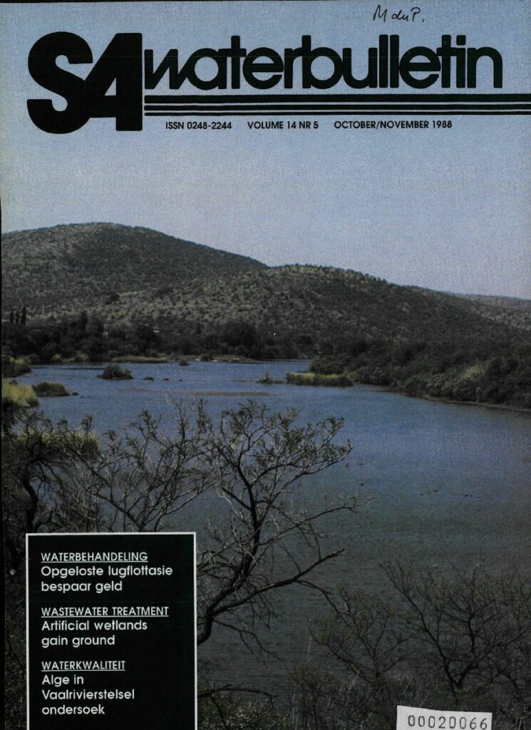 SA Waterbulletin Volume 14 No 5