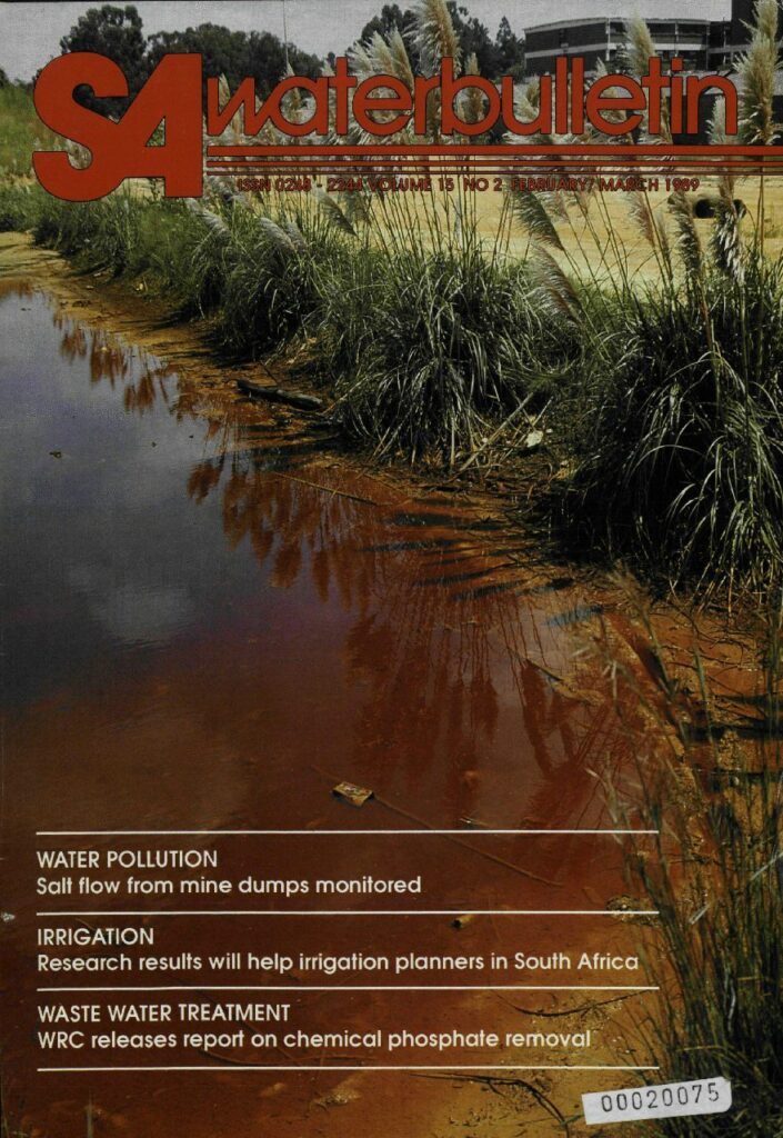 SA Waterbulletin Volume 15 No 2