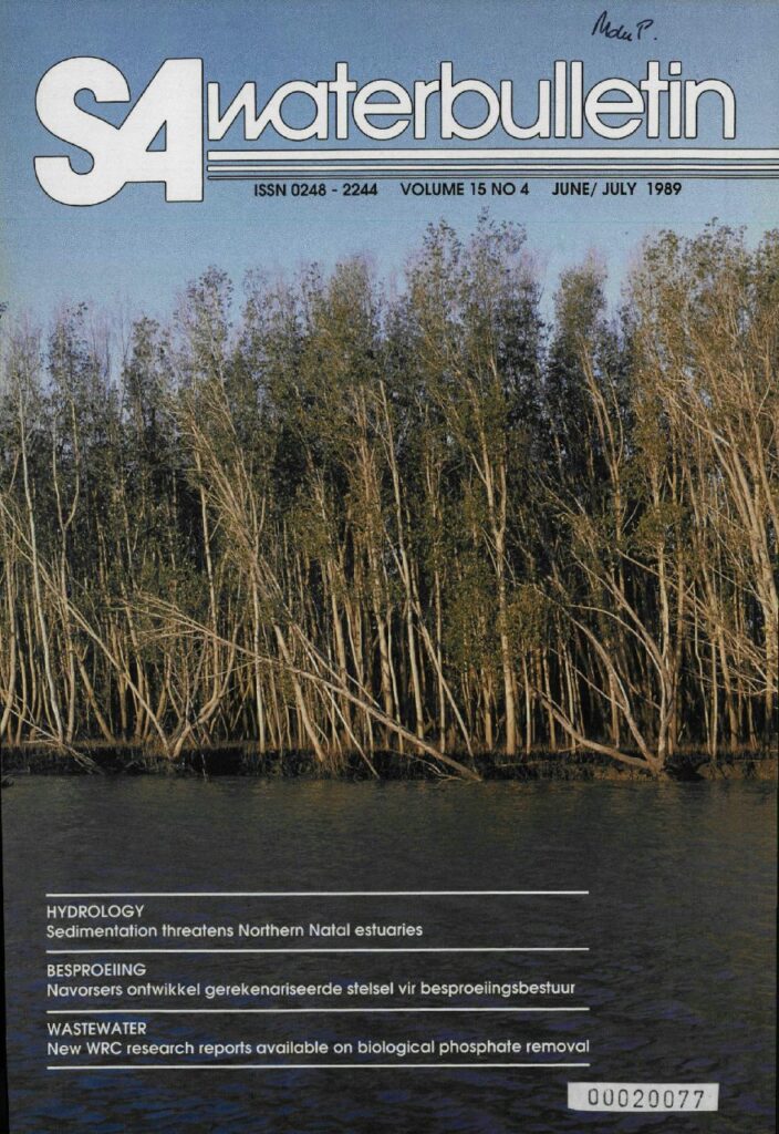 SA Waterbulletin Volume 15 No 4