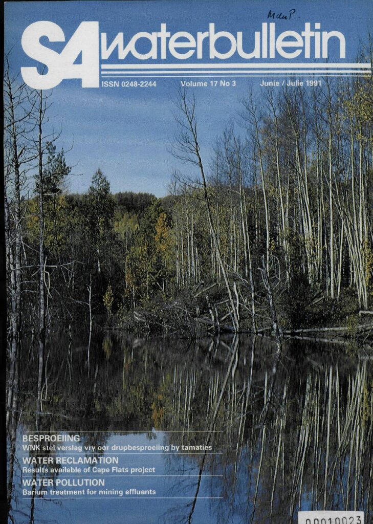 SA Waterbulletin Volume 17 No 3
