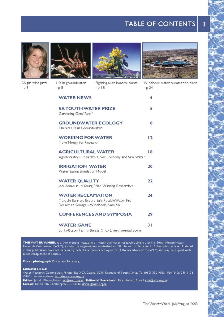The Water Wheel Volume 2 No 4